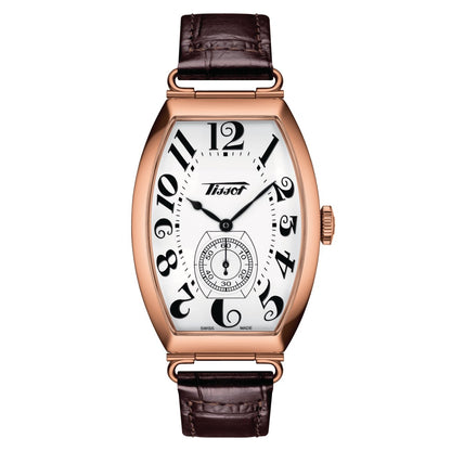 Tissot Ladies Watch Heritage Porto Hand Wind White Brown T1285053601200