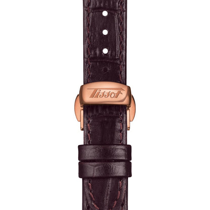 Tissot Ladies Watch Heritage Porto Hand Wind White Brown T1285053601200