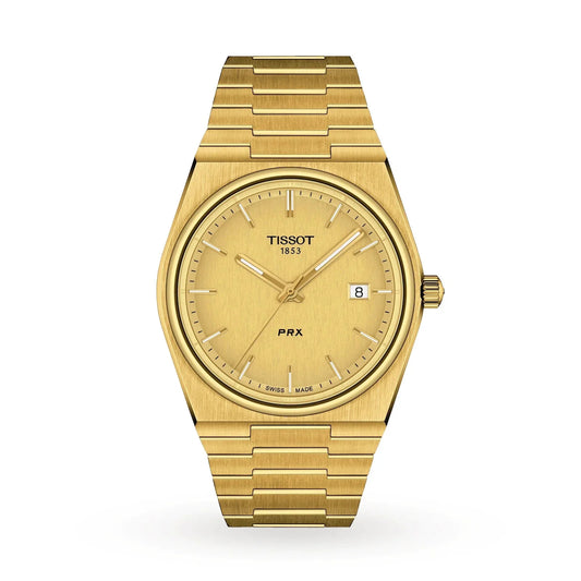 Tissot Mens Watch Prx Yellow Gold T1374103302100