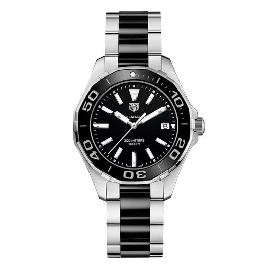 Tag Heuer Aquaracer Stainless Steel And Black Ceramic Ladies Watch