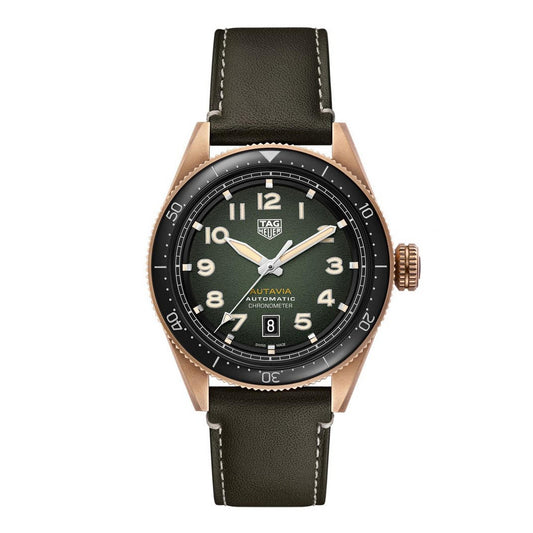 Tag Heuer Autavia Bronze Automatic Chronometer Mens Watch