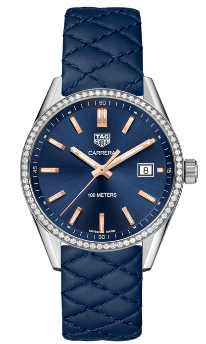 Tag Heuer Carrera Quartz 39mm Watch For Women War1114 Fc6391