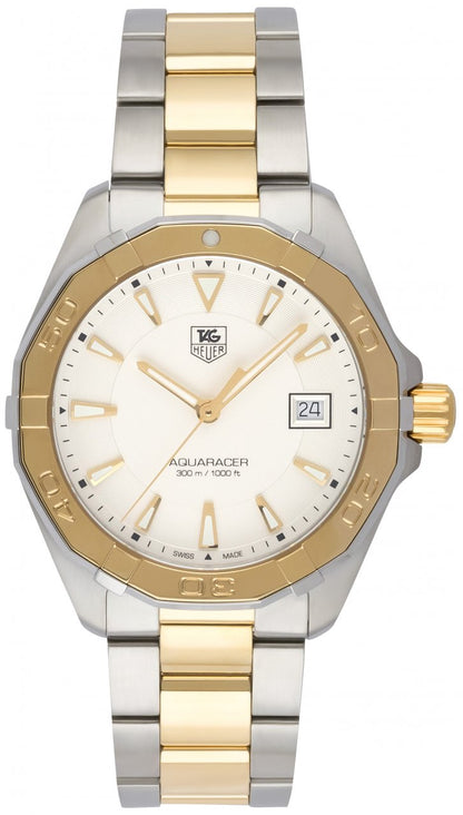 Tag Heuer Aquaracer White Dial Watch For Men Way1120 Bb0930
