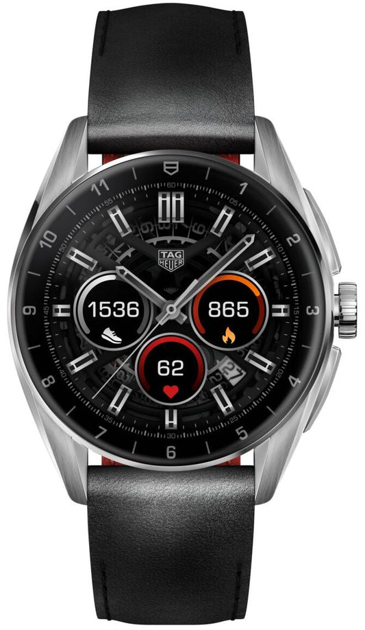 Tag Heuer Watch Connected Calibre E4 42 Black Leather Sbr8010 Bc6608