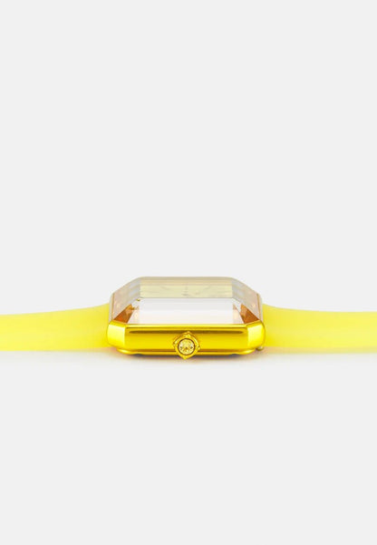 Swarovski Watch Lucent With Silicone Strap Yellow 5624382