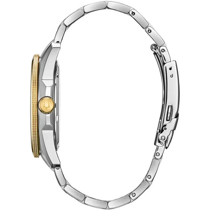 Bulova Marine Star Mens Two Tone Watch 98b334