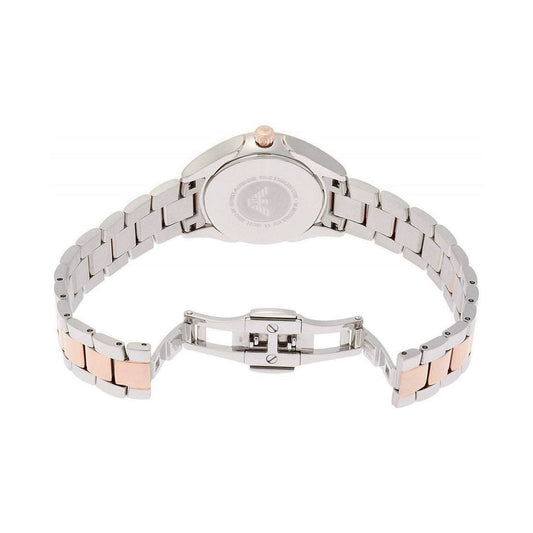 Emporio Armani Ar11029 Ladies Rose Gold Two Tone Watch