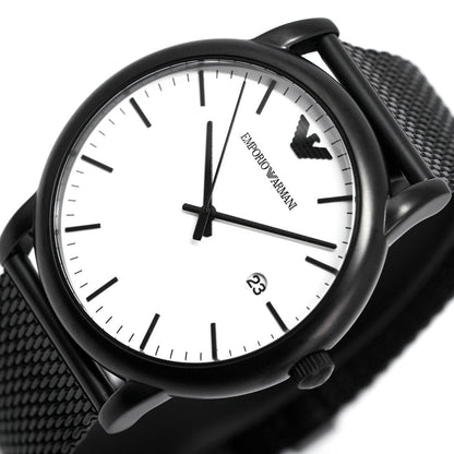 Emporio Armani Ar11046 Men S Luigi Black Pvd Watch