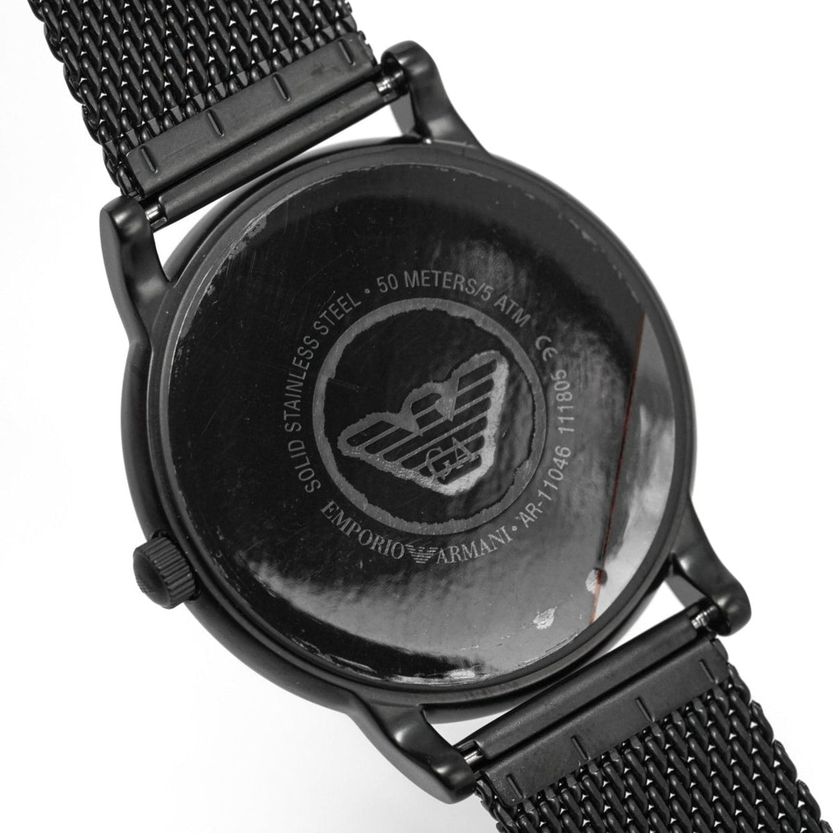 Emporio Armani Ar11046 Men S Luigi Black Pvd Watch