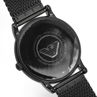 Emporio Armani Ar11046 Men S Luigi Black Pvd Watch