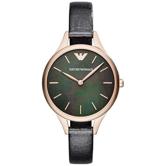 Emporio Armani Ar11056 Ladies Aurora Black Watch