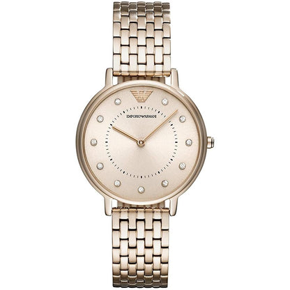 Emporio Armani Ar11062 Ladies Rose Gold Watch