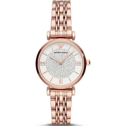 Emporio Armani Ar11244 Ladies Rose Gold Glitz Watch