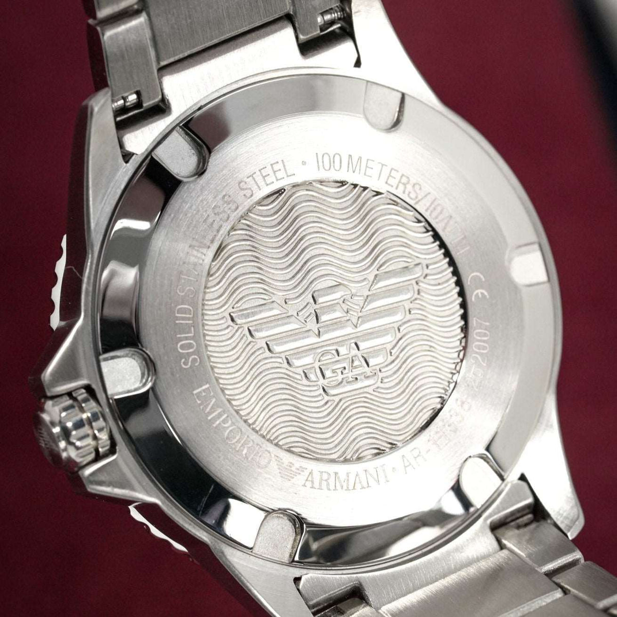 Emporio Armani Ar11338 Men S Diver Steel Watch