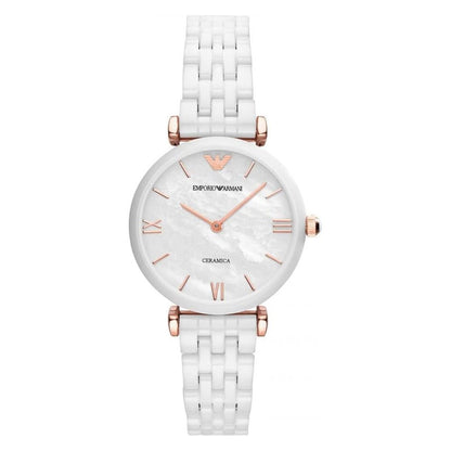 Emporio Armani Ar1486 Ladies White Watch