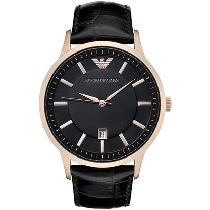 Emporio Armani Ar2425 Men S Renato Rose Gold Pvd Watch