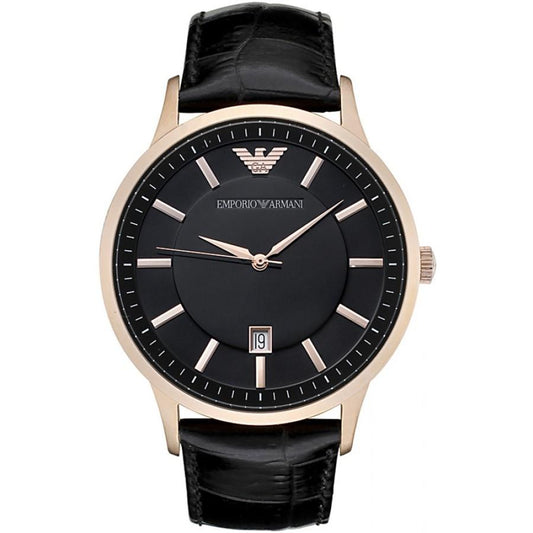 Emporio Armani Ar2425 Men S Renato Rose Gold Pvd Watch