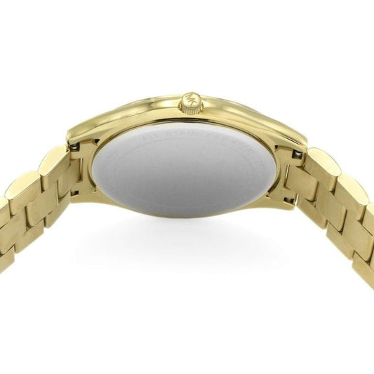 Michael Kors Mk3335 Ladies Slim Runway Gold Motif Watch