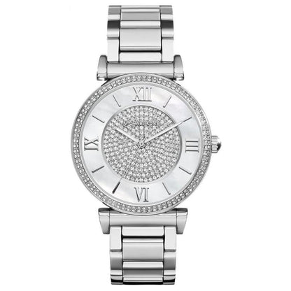 Michael Kors Mk3355 Ladies Catlin Bracelet Silver Watch
