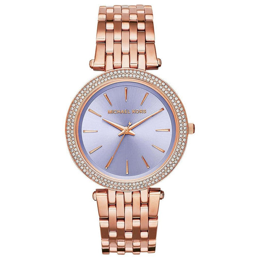 Michael Kors Mk3400 Ladies Darci Purple Two Tone Watch