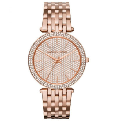 Michael Kors Mk3439 Ladies Darci Rose Gold Pave Watch