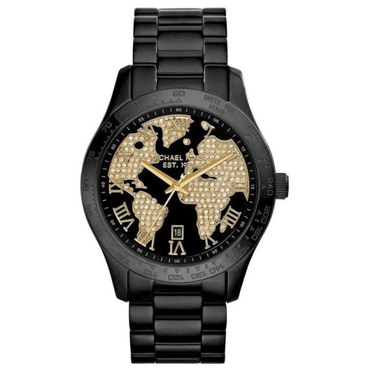 Michael Kors Mk6091 Ladies Layton Black Pave Dial Watch
