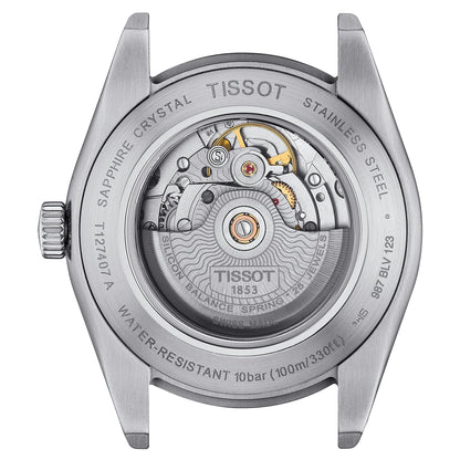Tissot Gentleman Powermatic 80 Silicium Mens Green Watch T1274071109101