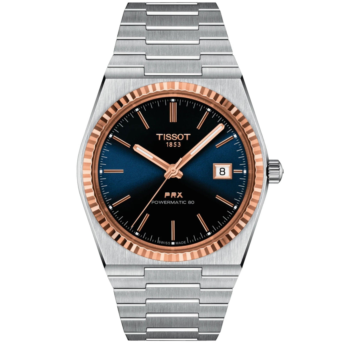 Tissot Prx Powermatic 80 Mens Silver Watch T931 407 41 041 00