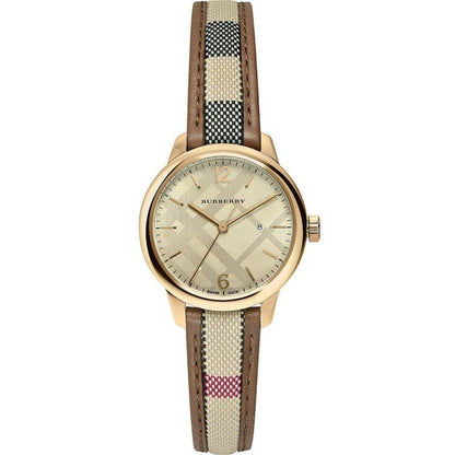 Burberry Ladies Watch The Classic Yellow Gold Bu10114