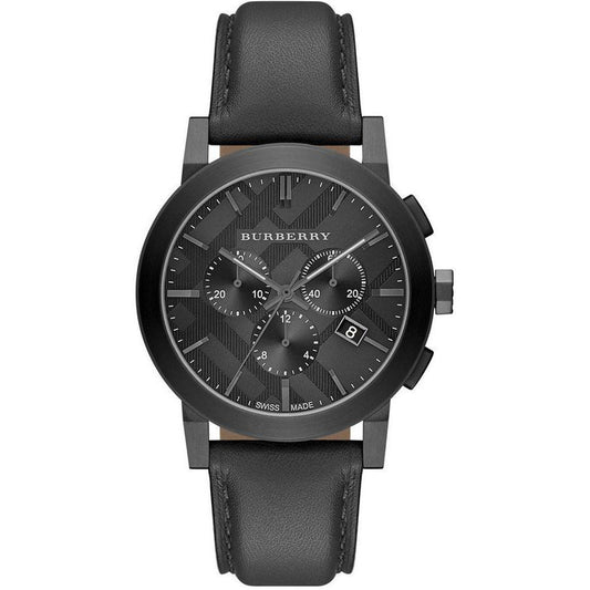 Burberry Mens Watch Chronograph The City Black Bu9364
