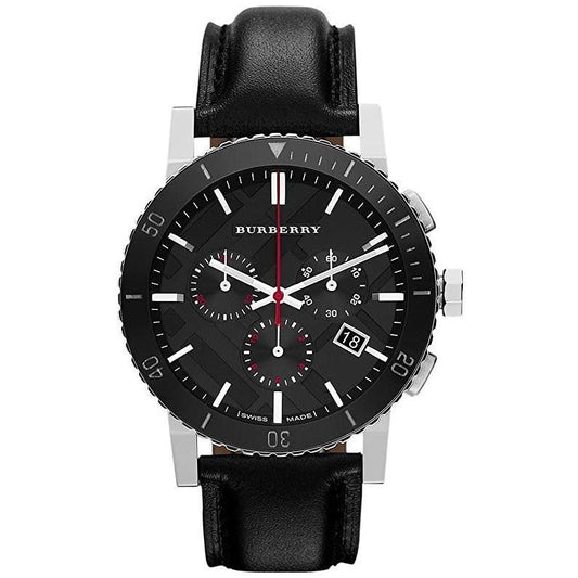 Burberry Mens Watch Chronograph The City Black Bu9382