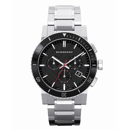 Burberry Mens Watch Chronograph The City Silver Bu9380