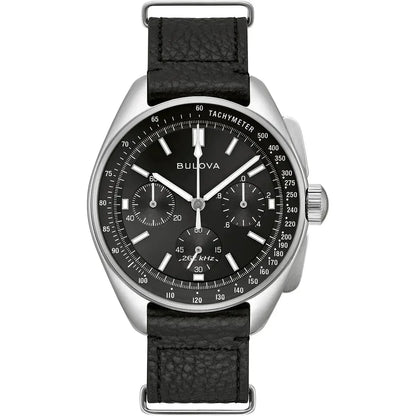 Bulova Lunar Pilot Chrono Mens Silver Watch 96k111
