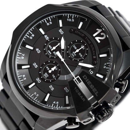 Diesel Dz4283 Men S Chronograph Mega Chief Black Pvd Watch