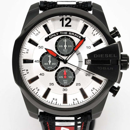 Diesel Dz4512 Men S Chronograph Mega Chief Black Grey Watch