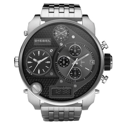 Diesel Dz7221 Men S Mr Daddy Silver Chronograph Watch