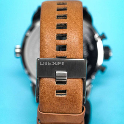Diesel Dz7269 Men S Chronograph Little Daddy White Brown Watch