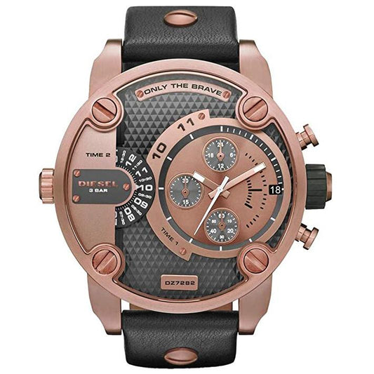 Diesel Dz7282 Men S Little Daddy Rose Gold Chronograph Watch