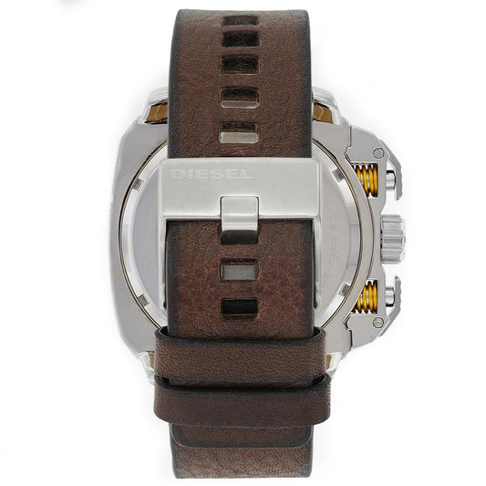 Diesel Dz7343 Men S Bamf Beige Leather Chronograph Watch