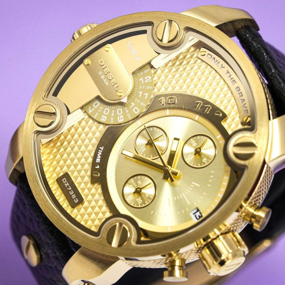 Diesel Dz7363 Men S Chronograph Little Daddy Gold Watch