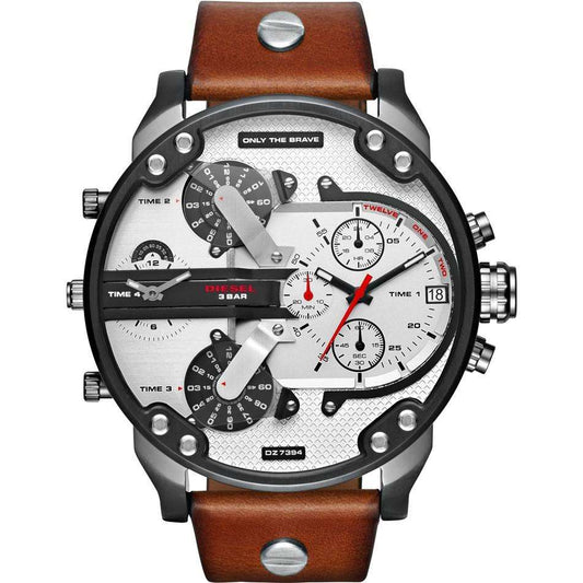 Diesel Dz7394 Men S Chronograph Mr Daddy 2 0 Brown Watch