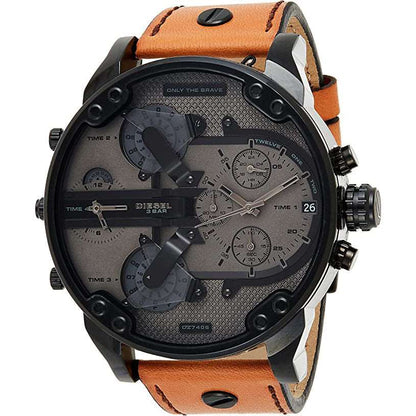 Diesel Dz7406 Men S Chronograph Mr Daddy 2 0 Brown Watch