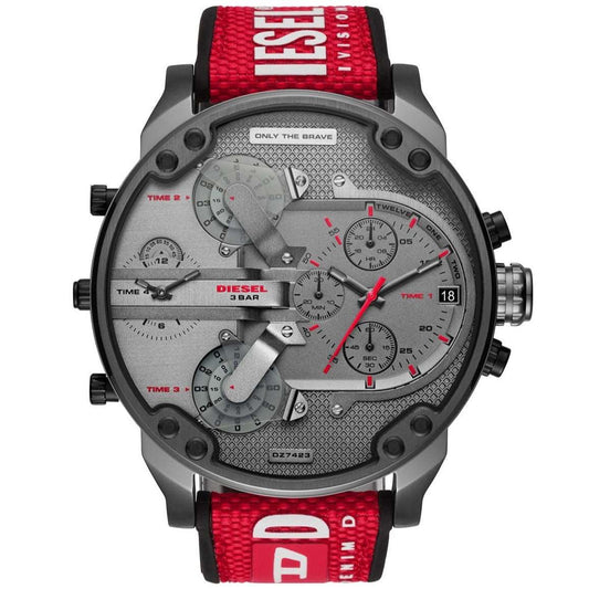 Diesel Dz7423 Men S Chronograph Mr Daddy 2 0 Red Watch