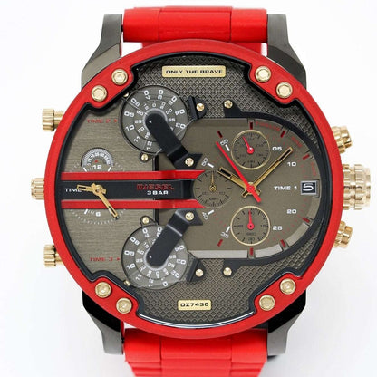 Diesel Dz7430 Men S Chronograph Mr Daddy 2 0 Red Watch