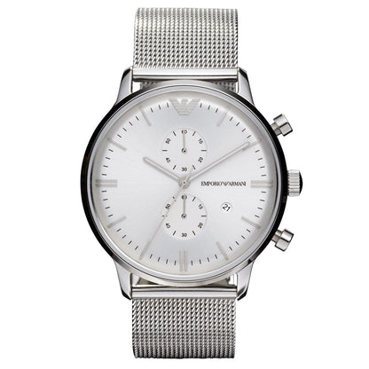 Emporio Armani Ar0390 Men S Chronograph Steel Watch