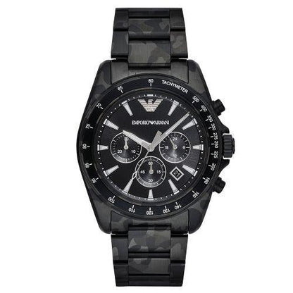 Emporio Armani Ar11027 Men S Sport Camo Black Chronograph