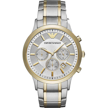 Emporio Armani Ar11076 Men S Two Tone Chronograph Watch