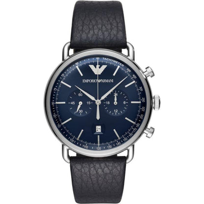 Emporio Armani Ar11105 Men S Aviator Blue Watch