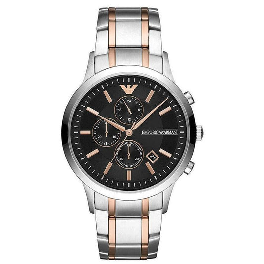 Emporio Armani Ar11165 Men S Renato Two Tone Chronograph Watch