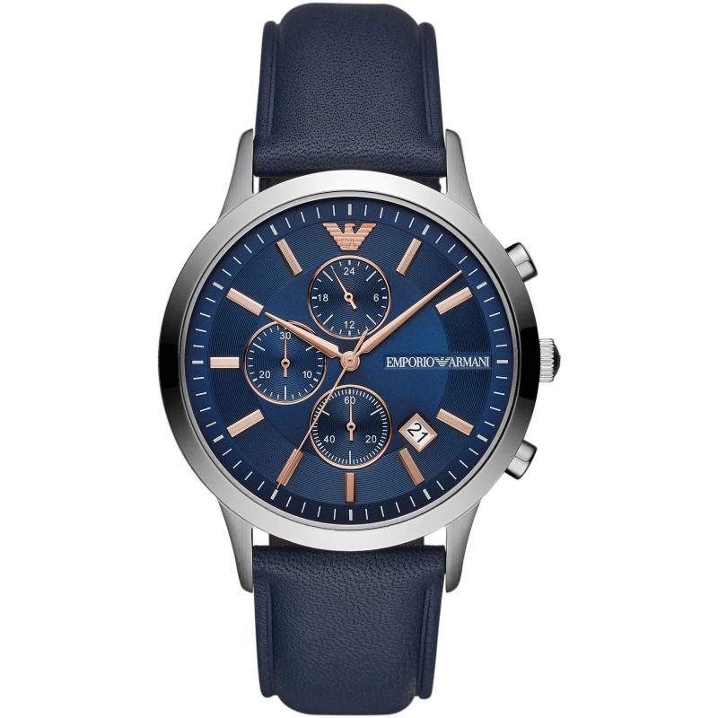 Emporio Armani Ar11216 Men S Renato Blue Chronograph Watch